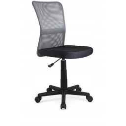 Fotel młodzieżowy obrotowy odcienie szarości popiel Halmar Dingo