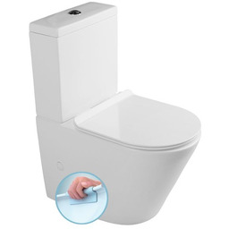 Kompakt WC PACO RIMLESS z deską wolnoop. BEZKOŁNIERZOWY