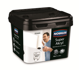 Farba akrylowa Super Akryl Biała 10 l Nobiles