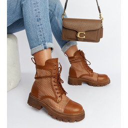 Brązowe prześwitujące trapery Waldeck -37