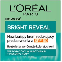 Bright Reveal nawilżający krem redukujący przebarwienia z SPF50