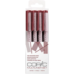Copic Multiliner Set Wine, 4 pisaki o 4