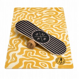 Trickboard Balance Board Large Surf z korkowym wałkiem