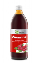 EkaMedica Żurawina Sok 100% - 1000 ml