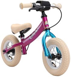 Rowerek biegowy 10" BIKESTAR GERMANY sport jagodowo turkusowy