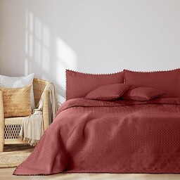 AmeliaHome Narzuta z pomponami, 240 x 260 cm,