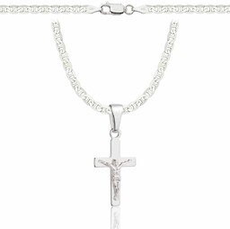 OPRAVA SREBRNY ŁAŃCUSZEK GUCCI Z KRZYŻYKIEM 925 -