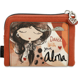 Anekke Pomarańczowy Damski Portfel Premium