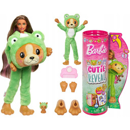 Barbie Cutie Reveal Lalka niespodzianka przebranie Piesek-żabka HRK24