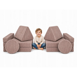 sofa modułowa kanapa wielofunkcyjna lekkie elementy klocki piankowe