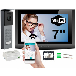 Wideodomofon cyfrowy 2-żyłowy Vidos 2IP M200B-X S202 Aplikacja