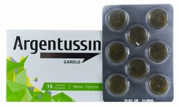 Argentussin Gardło o smaku czarnej porzeczki x16 pastylek