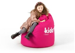 Diablo Chairs KIDO Tkanina Różowy Pufa dla dzieci