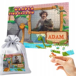 PUZZLE 500 el. TWOJE FOTO DINOZAURY - IDEALNY