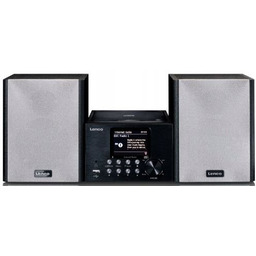 Wieża Lenco Mc-250 Czarno-Srebrna Bluetooth