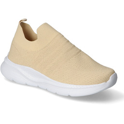 Sneakersy Półbuty Wsuwane Lekkie Beżowe Sneakersy Atletico XY-18702