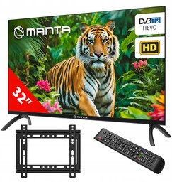 Telewizor 32 cale Tv tuner dekoder DVBT2 Hevc