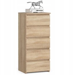 Nowoczesna komoda młodzieżowa dąb sonoma 40 cm