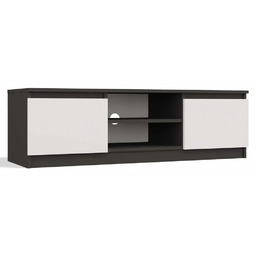 Elior Szafka RTV antracyt + biały M4-H20