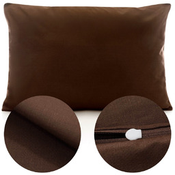 Poszewka Bawełna 50 x 80 Jednolita Ola Brąz