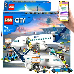 DUŻE LEGO City Samolot pasażerski z realistycznym wnętrzem,