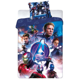 Pościel Avengers 140x200 70x90 Bawełna Komplet Bohaterowie Marvel