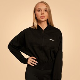 BeastPink Damska rozpinana bluza Bliss Black