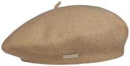 Beret Baskijski Damski by Seeberger, camelowy, One Size