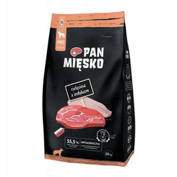 Pan Mięsko Sucha Pies Cielęcina Z Indykiem Xs