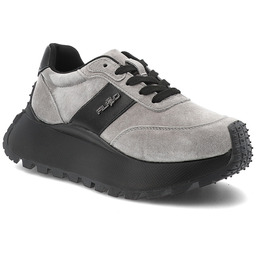 Filippo Szare Sneakersy Stylowe Obuwie Damskie Na Platformie