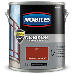 Farba gruntująca Nobikor Czerwony Tlenkowy 5 l Nobiles