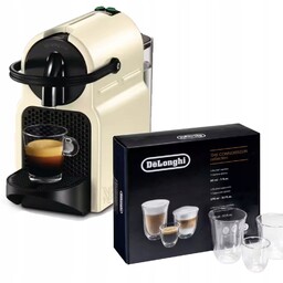 Ekspres De'Longhi Nespresso Inissia EN80.B Biały, Szklanki termiczne