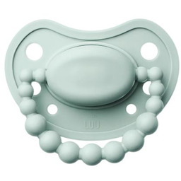 Luu Kids Smoczek silikonowy pozycjonujący 0-3m+ Frozen sage