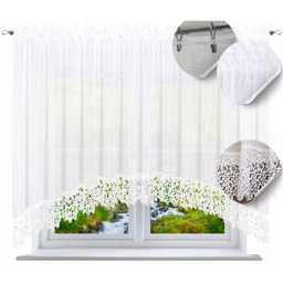 Firana gotowa z koronką 140x400 w Łuk firany