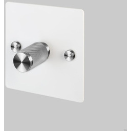 Włącznik - Premium 1G Dimmer Biały/Stalowy [El131P] Standard