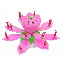 Świeczka grająca - tańcząca - różowa