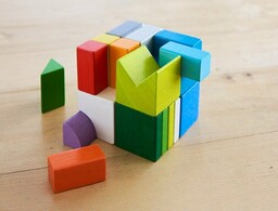 Klocki i układanka dla dzieci Chromatix 3D HB305463-Haba,