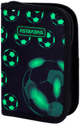 Piórnik z wyposażeniem jednokomorowy dla chłopca Astra piłka