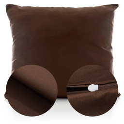 Poszewka Bawełna 50 x 60 Jednolita Ola Brąz