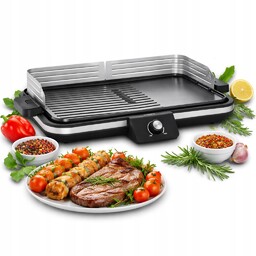 Grill Elektryczny Stołowy Plancha Płyta 2300W Czarny Severin