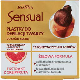 Joanna Sensual, żelowe plastry do depilacji twarzy,