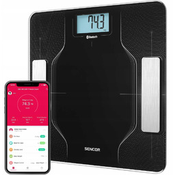 Waga łazienkowa fitness analityczna smart Sencor 8002BK inteligentna