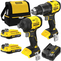 Stanley Zestaw Wkrętarka SFMCD716 Zakrętarka SFMCF811 Aku 2x2Ah