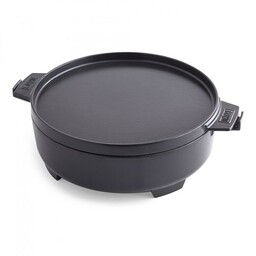 Dutch Oven 2 w 1 - żeliwny kociołek