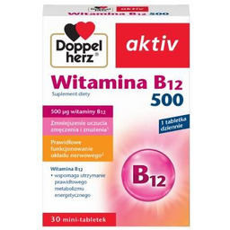 Doppelherz aktiv Witamina B12 500, 30 tabl.