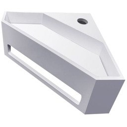 Umywalka/z wieszakiem na ręczniki narożna 2w1 35x35x16 cm