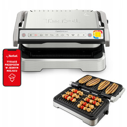 Składany grill elektryczny Tefal GC772D srebrny/szary 2100