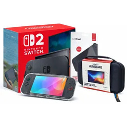 Nintendo Switch 2 Joy-Con Czarny + Etui Yaxo