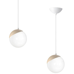 Milagro Lampa wisząca SFERA WOOD 1xE14