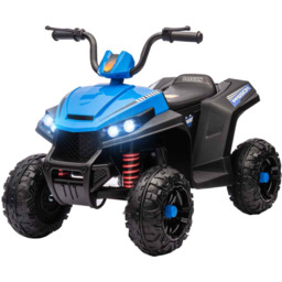 Dziecięcy elektryczny quad Aiyaplay 85x55,5x62cm, niebiesko-czarny